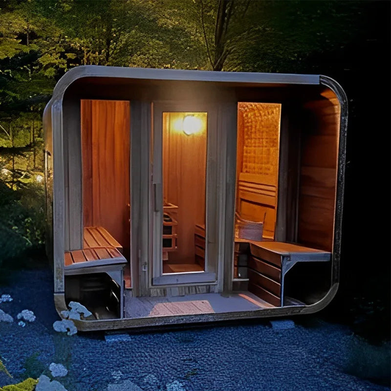 team wood sauna for 4 people