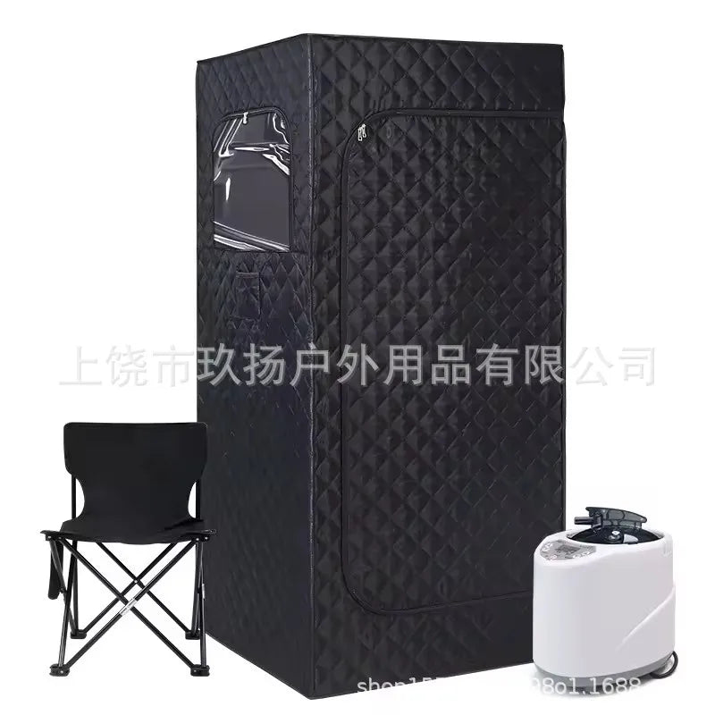 Amazon Hot Selling Sweat Steamer Household Full   Fully Enclosed Steam Sauna Box Detachable Mobile