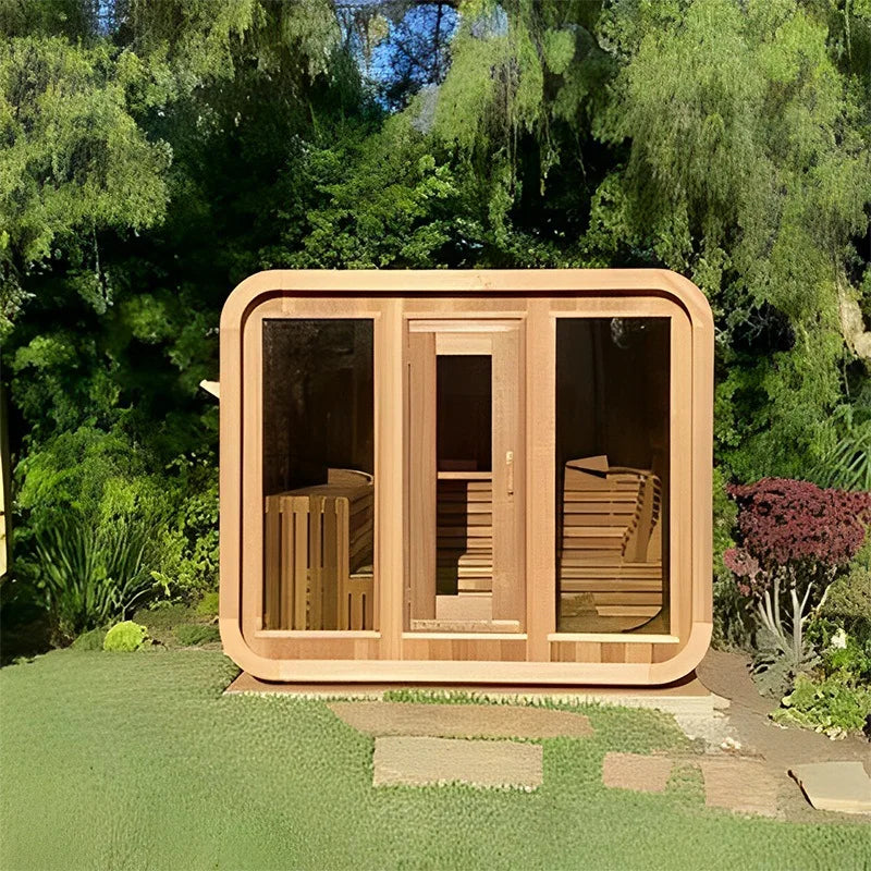 team wood sauna for 4 people