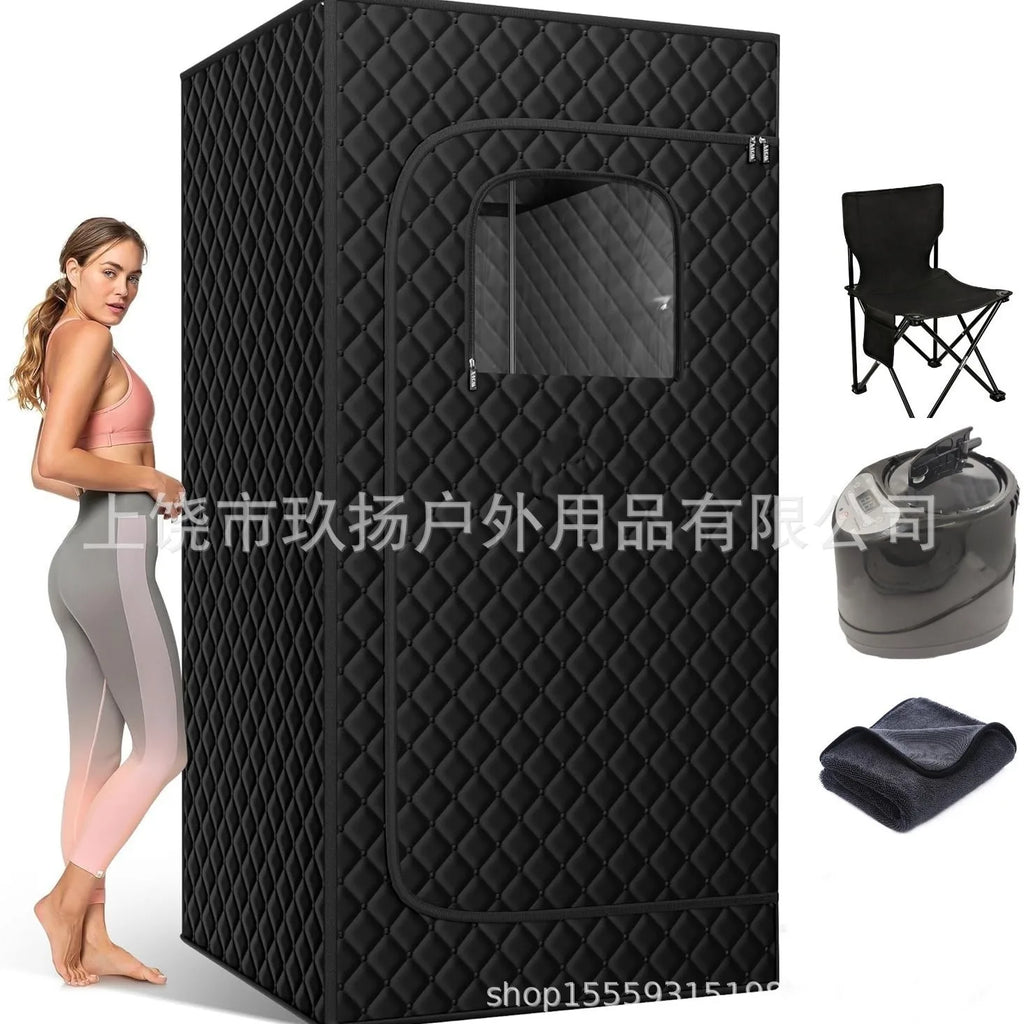 Amazon Hot Selling Sweat Steamer Household Full   Fully Enclosed Steam Sauna Box Detachable Mobile