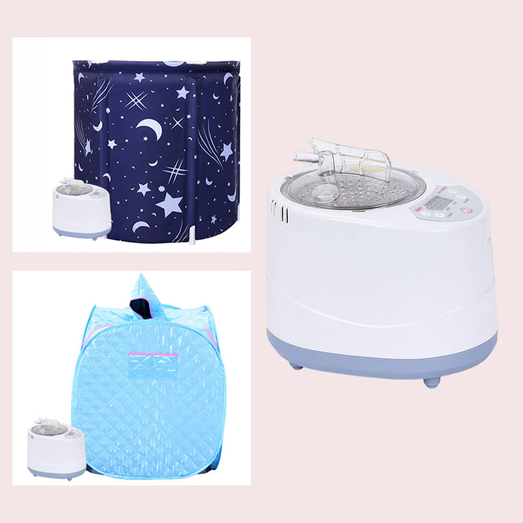 3L Sauna Steamer Pot Sauna Steam Engine Portable SPA Machine Stainless Steel Pot Spa Machine Timer with Controlfor SPA Household