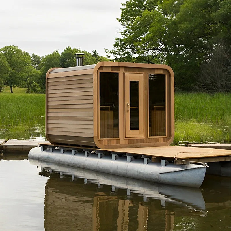 team wood sauna for 4 people